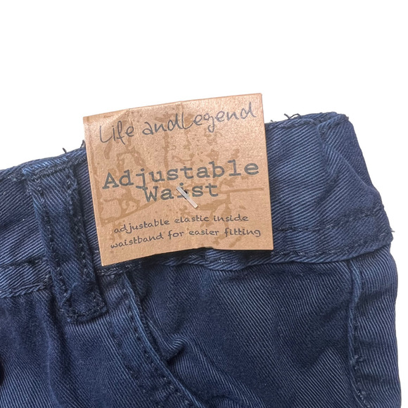 New Life and Legend Toddler Boys Navy Blue Denim Pants Adjustable Waist Size 2 - Picture 5 of 14